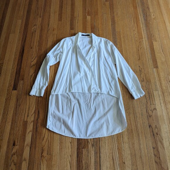 Zara white shirt tunic style - Picture 1 of 8